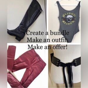 Have an eye on an outfit? Make a bundle or I can create an out for you.